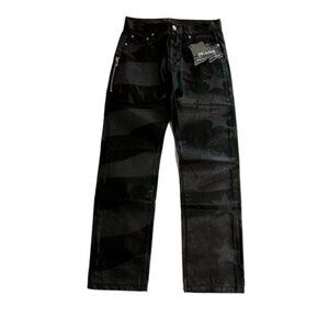 Elias Waxed Flag Pants in Black